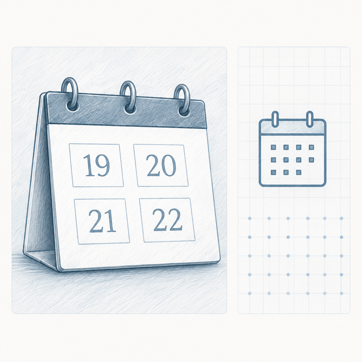Conference dates calendar sketch